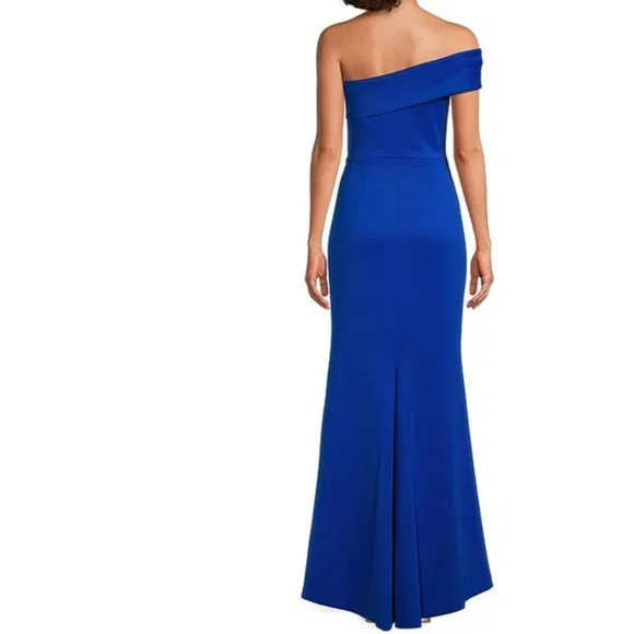 $188 Eliza J Stretch Women Off-the-Shoulder Sleeveless Gown Sz 6 NWT Party - Picture 2 of 13